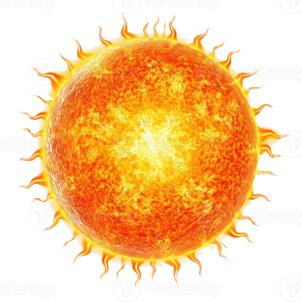 sun isolate on transparency background png