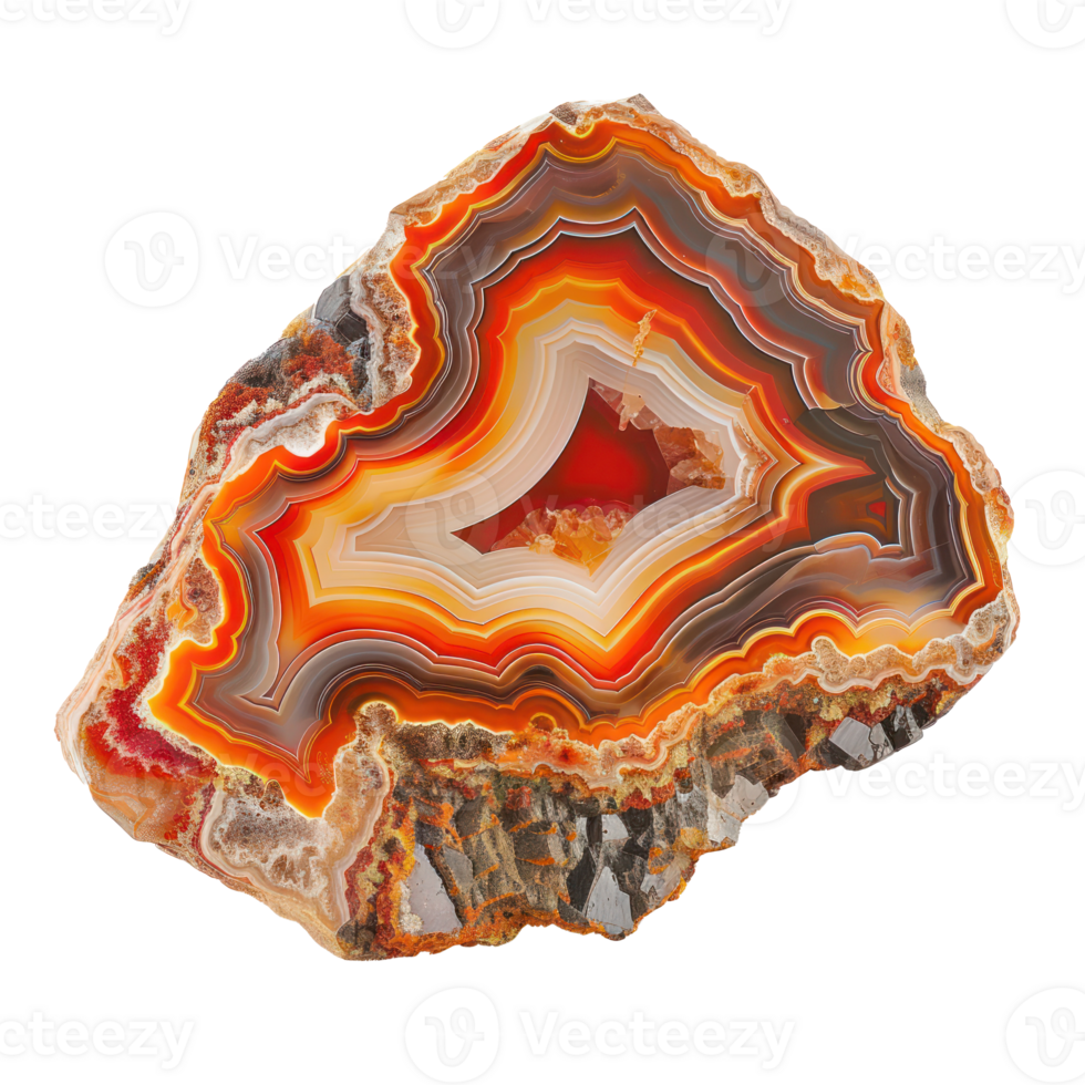 Beautiful Agate side view isolate on transparency background png