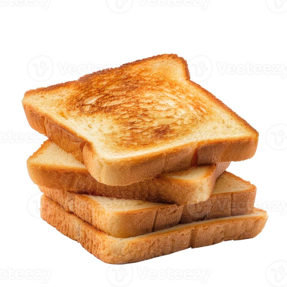 Bread Toast side view full length isolate on transparency background png