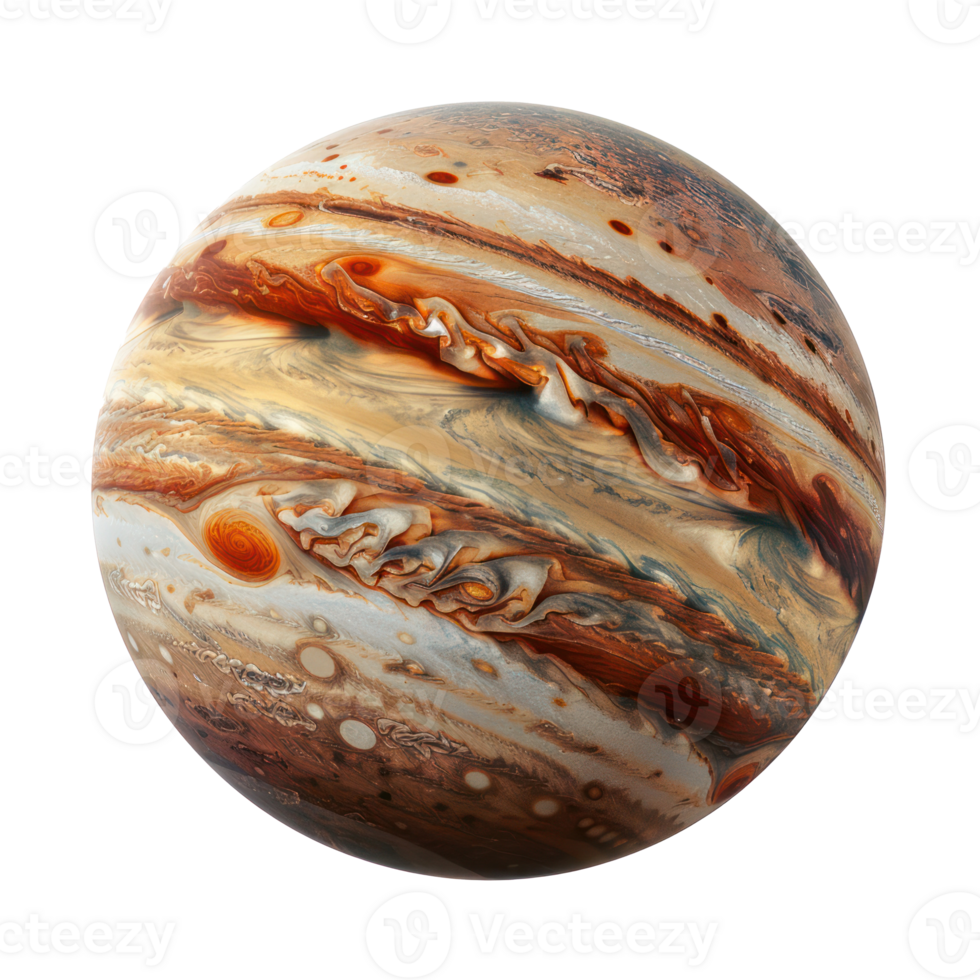 Jupiter isolate on transparency background png