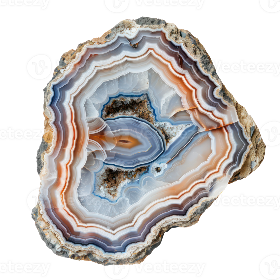 Beautiful Agate isolate on transparency background png