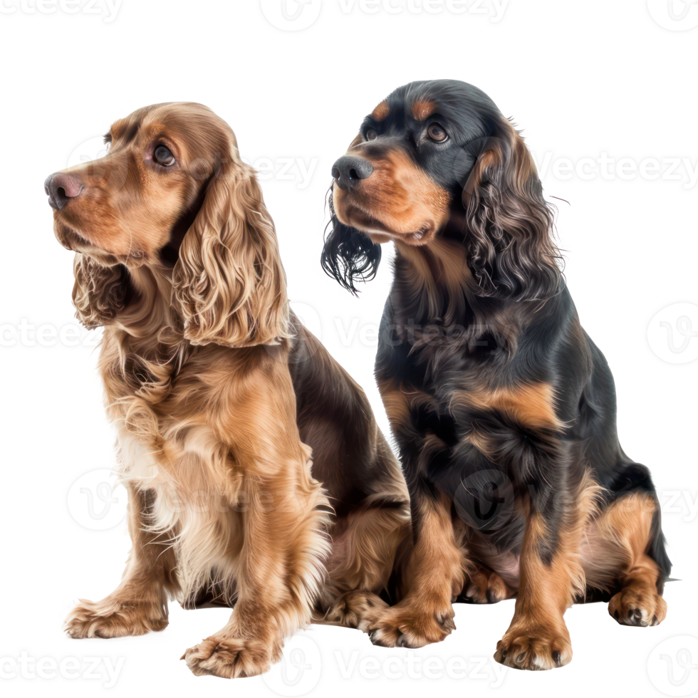 Cocker Spaniels full body isolate on transparency background png