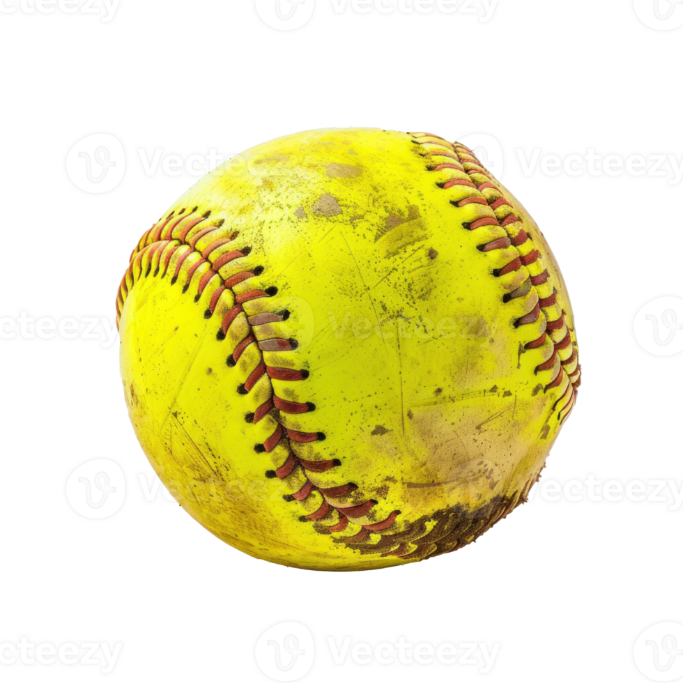 Softball isolate on transparency background png