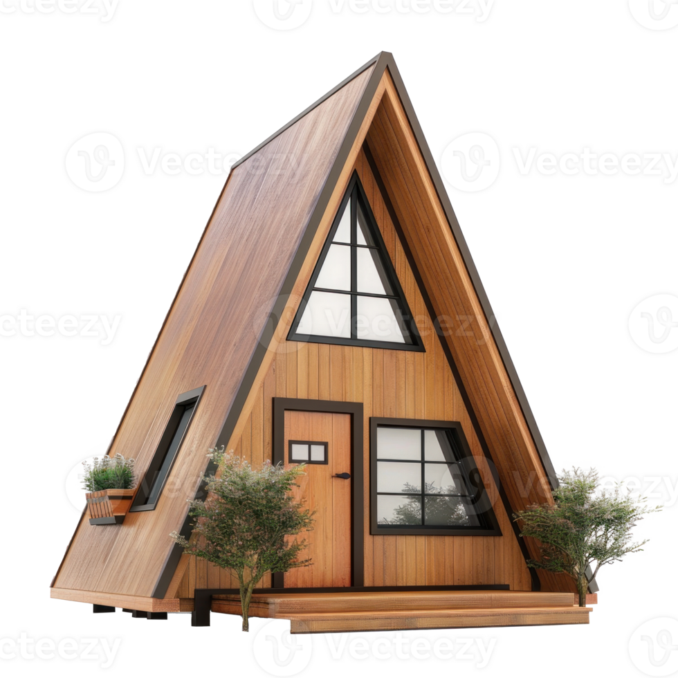 A-Frame House isolate on transparency background png