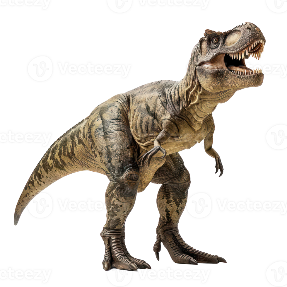 Dinosaur side view full body isolate on transparency background png