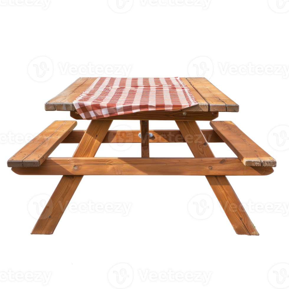 Picnic Table isolate on transparency background png