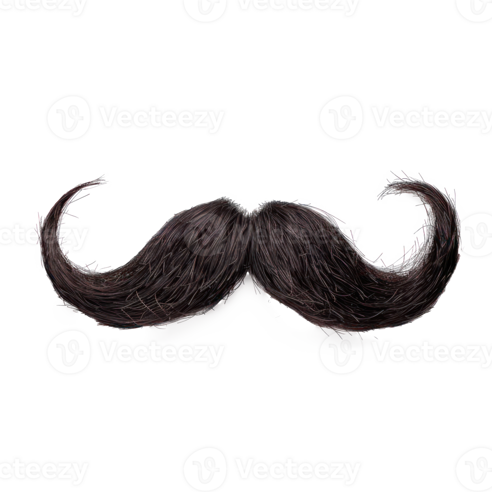 fake moustache isolate on transparency background png