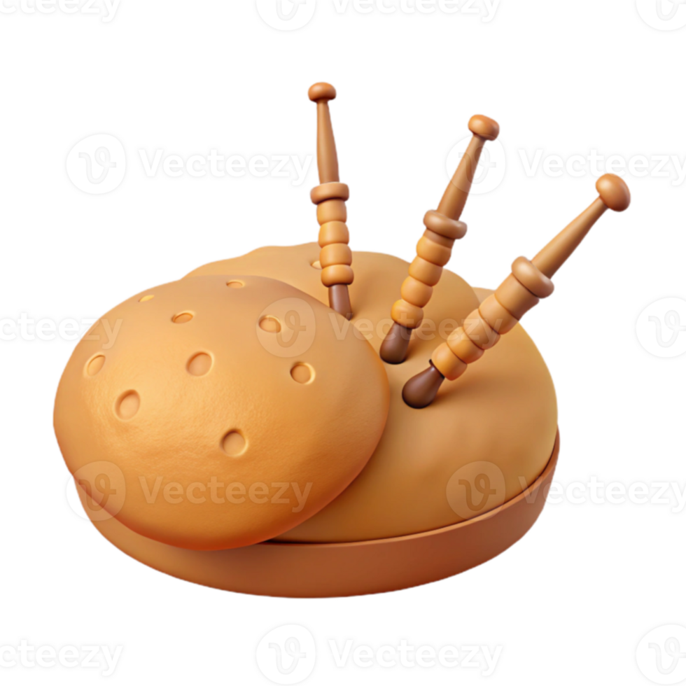 3D Render of a Bagpipe png