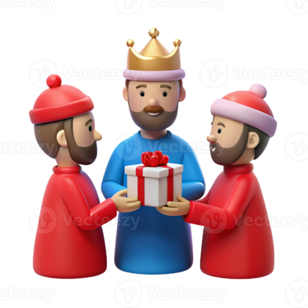 Three Wise Men Giving a Gift png