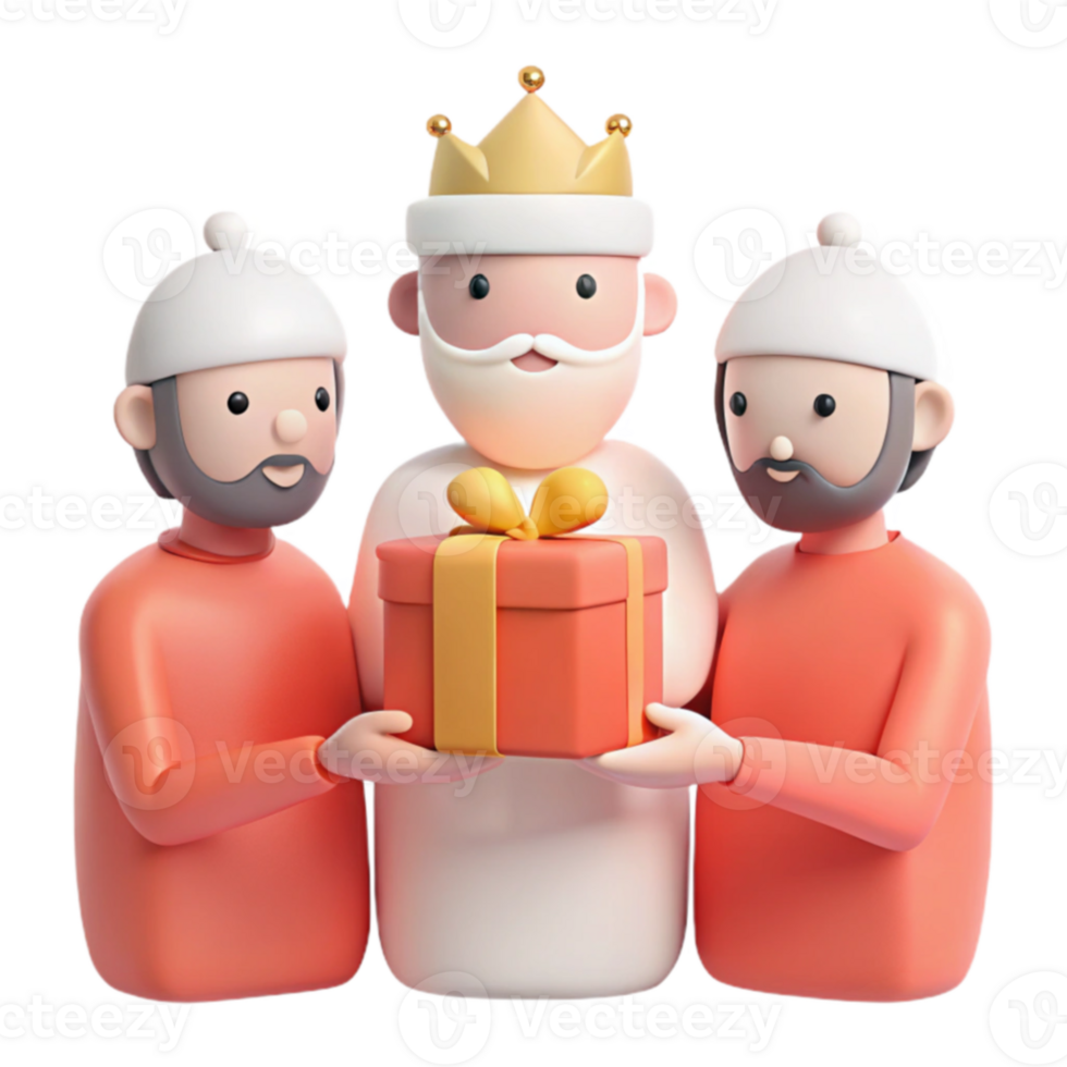 Three Wise Men Giving Gift png