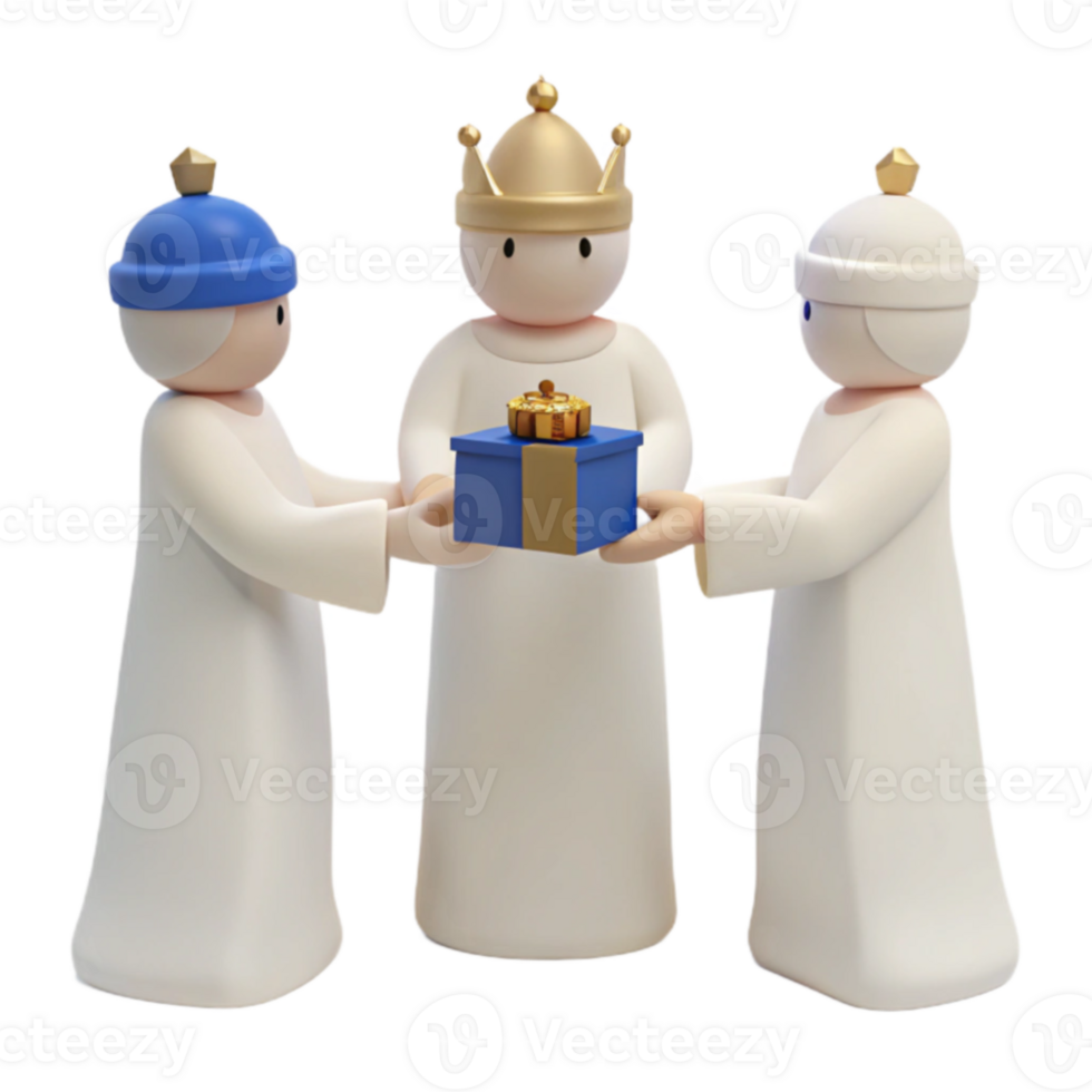 Three Wise Men Giving a Gift png