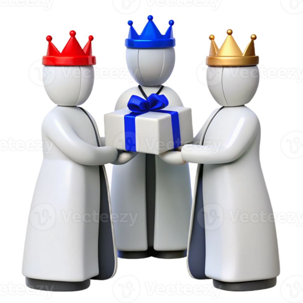 Three Kings Presenting a Gift png