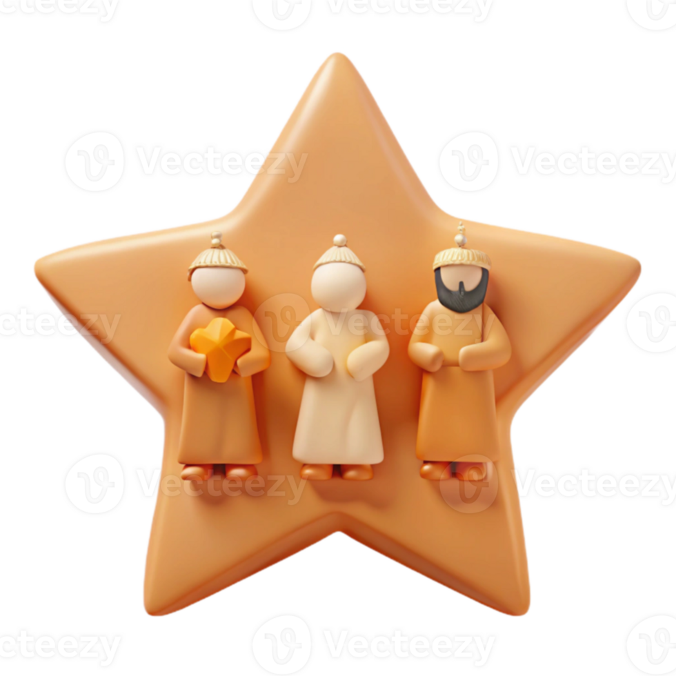 Three Wise Men on a Star png