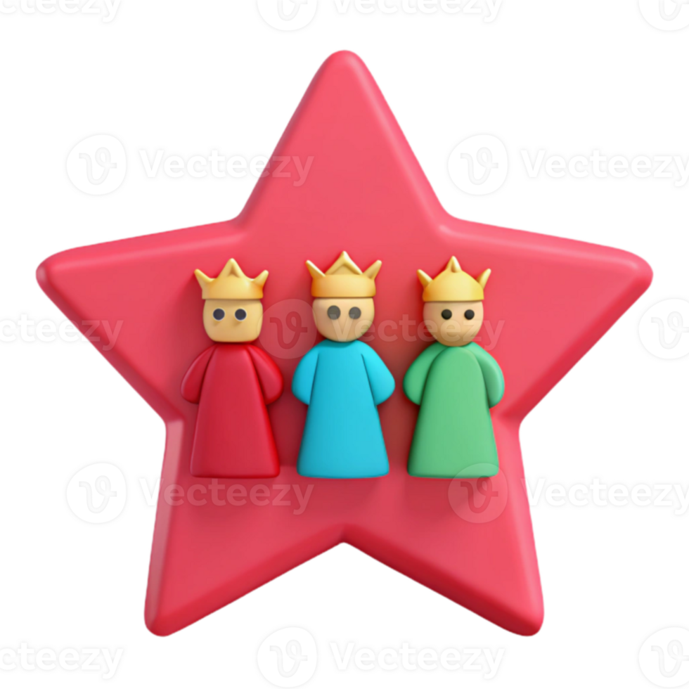 Three Kings in a Star png