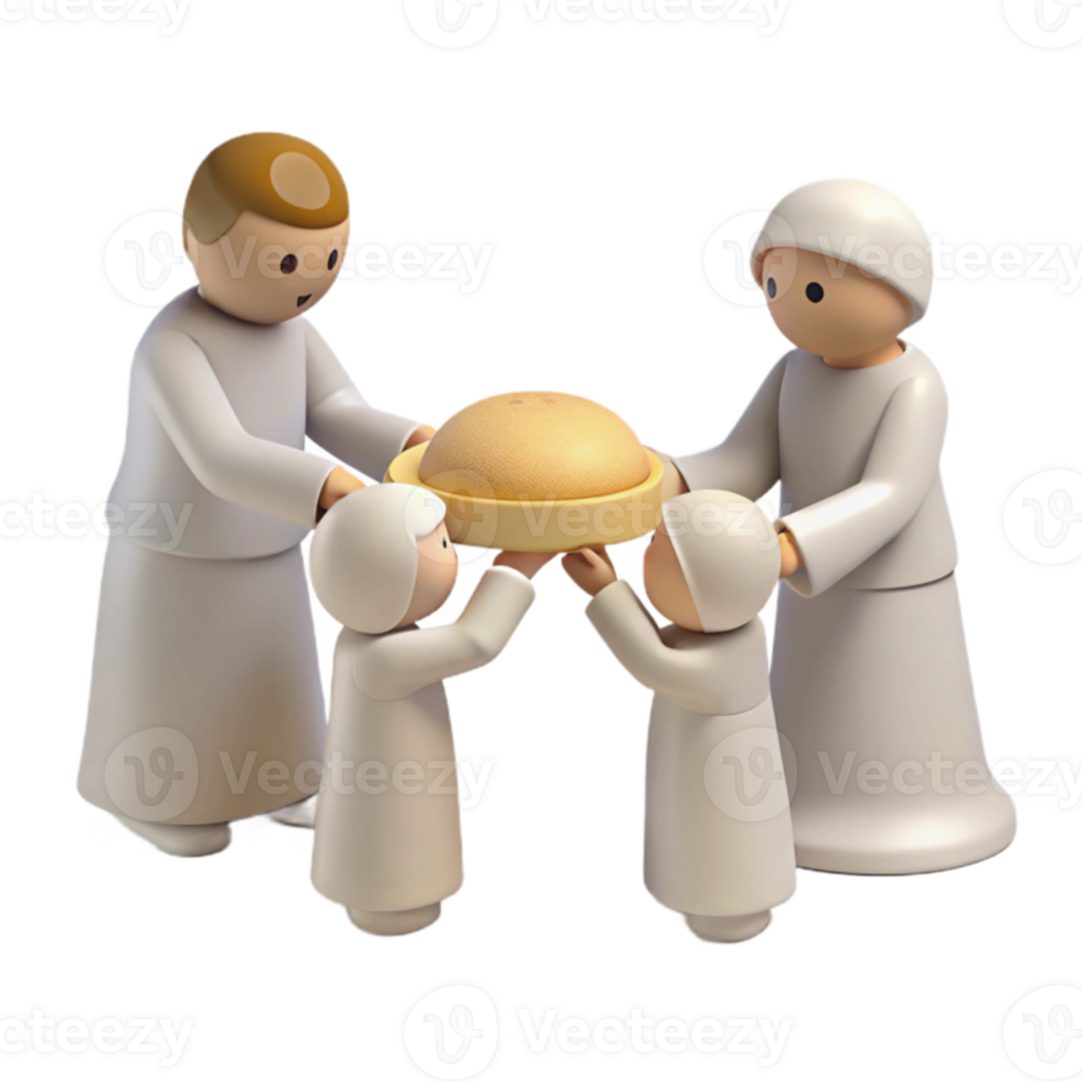 Family Sharing a Delicious Meal Together png