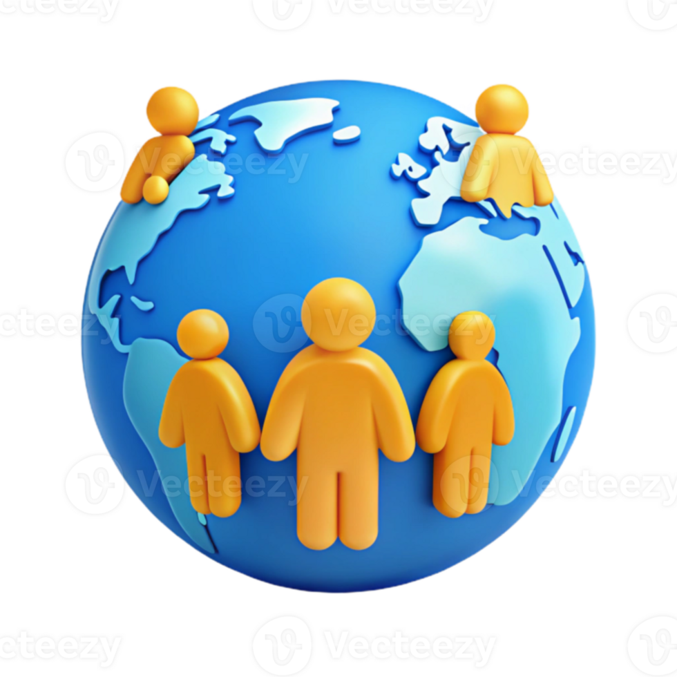 Global Community Connecting People Around the World png