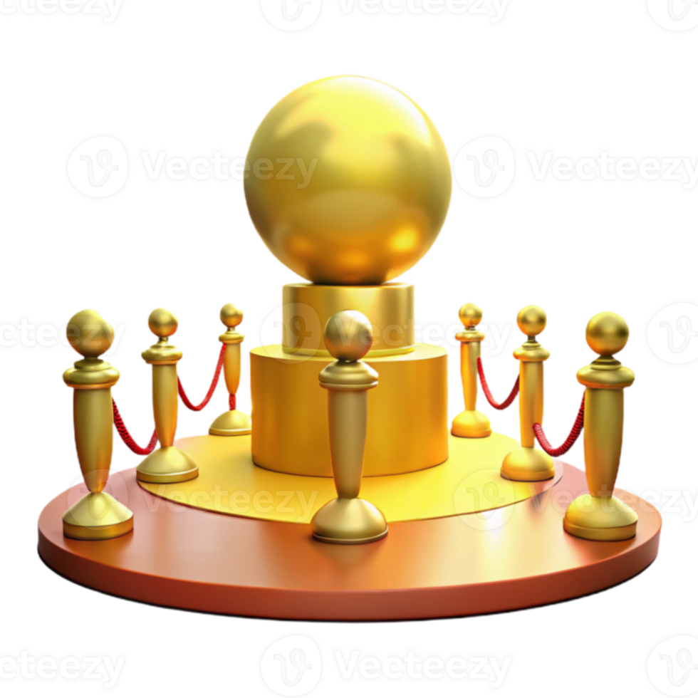 Golden Sphere Award Ceremony Platform png