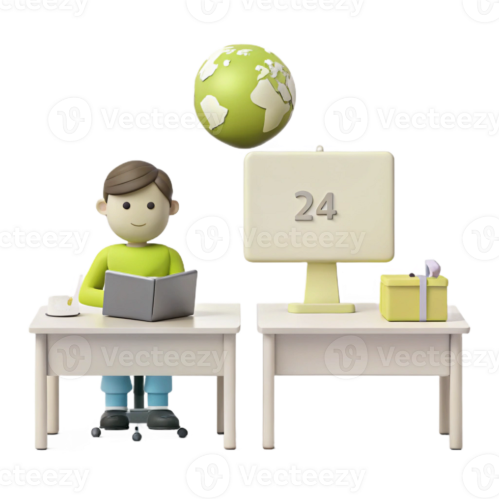 Global 247 Support Providing Assistance Around the Clock png