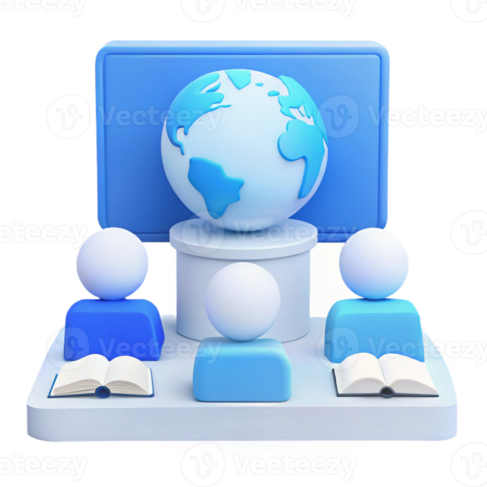 Global Online Learning Connecting Students Worldwide png