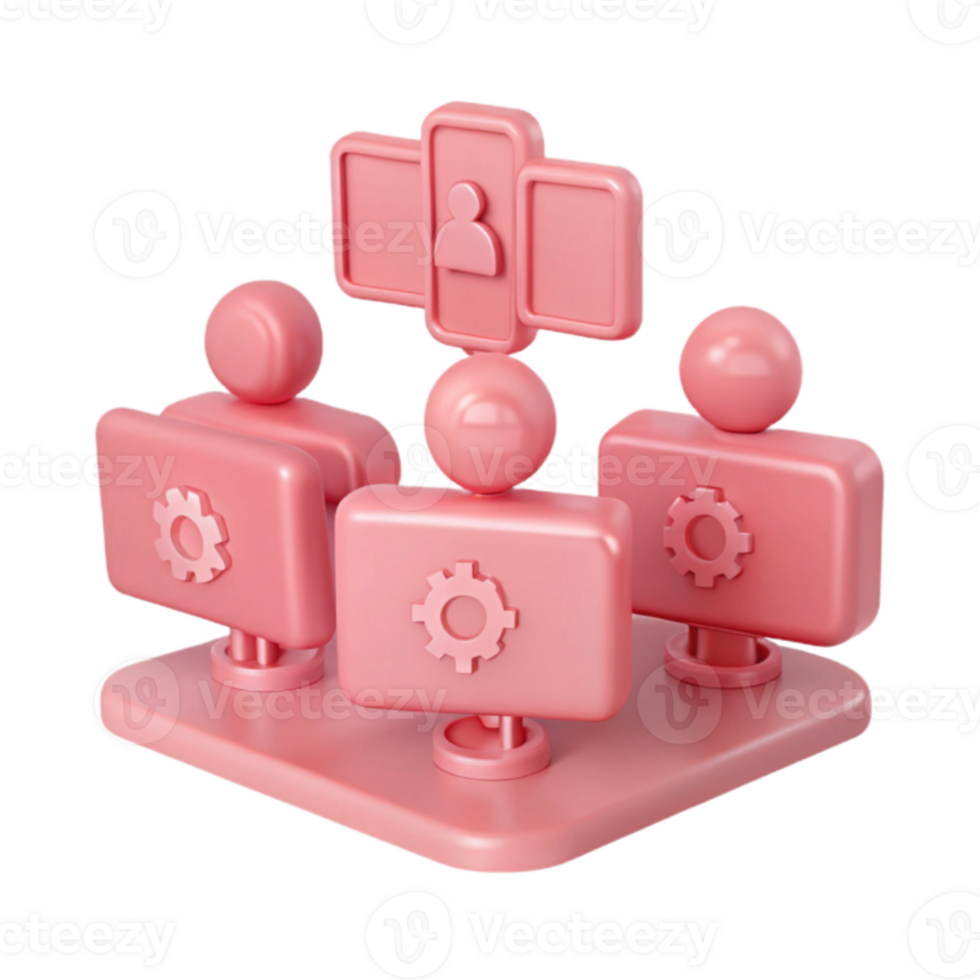 Teamwork and Collaboration with User Interface Design png