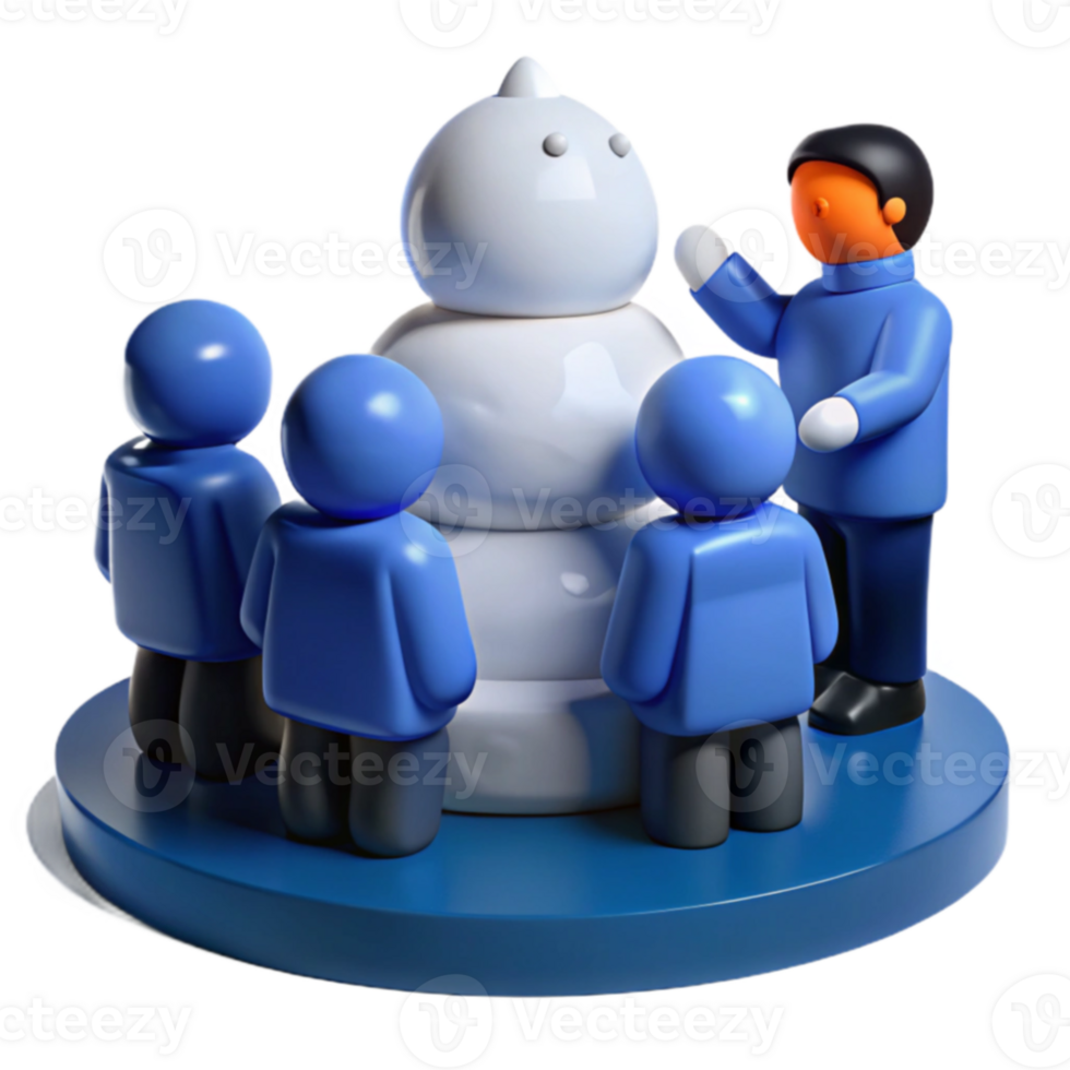 Snowman Building A Winter Activity for Friends png