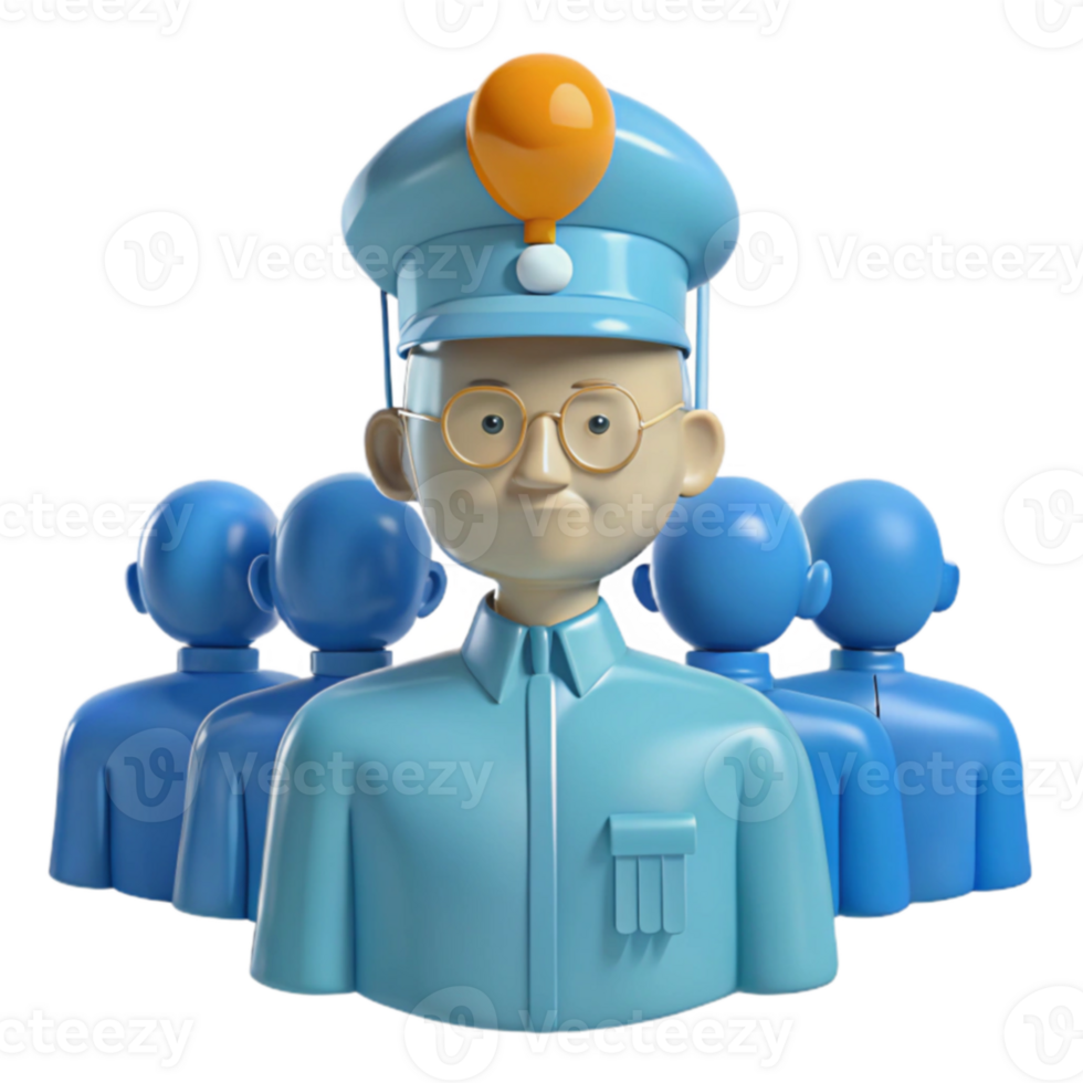 Leader Standing Out in Front of a Group png