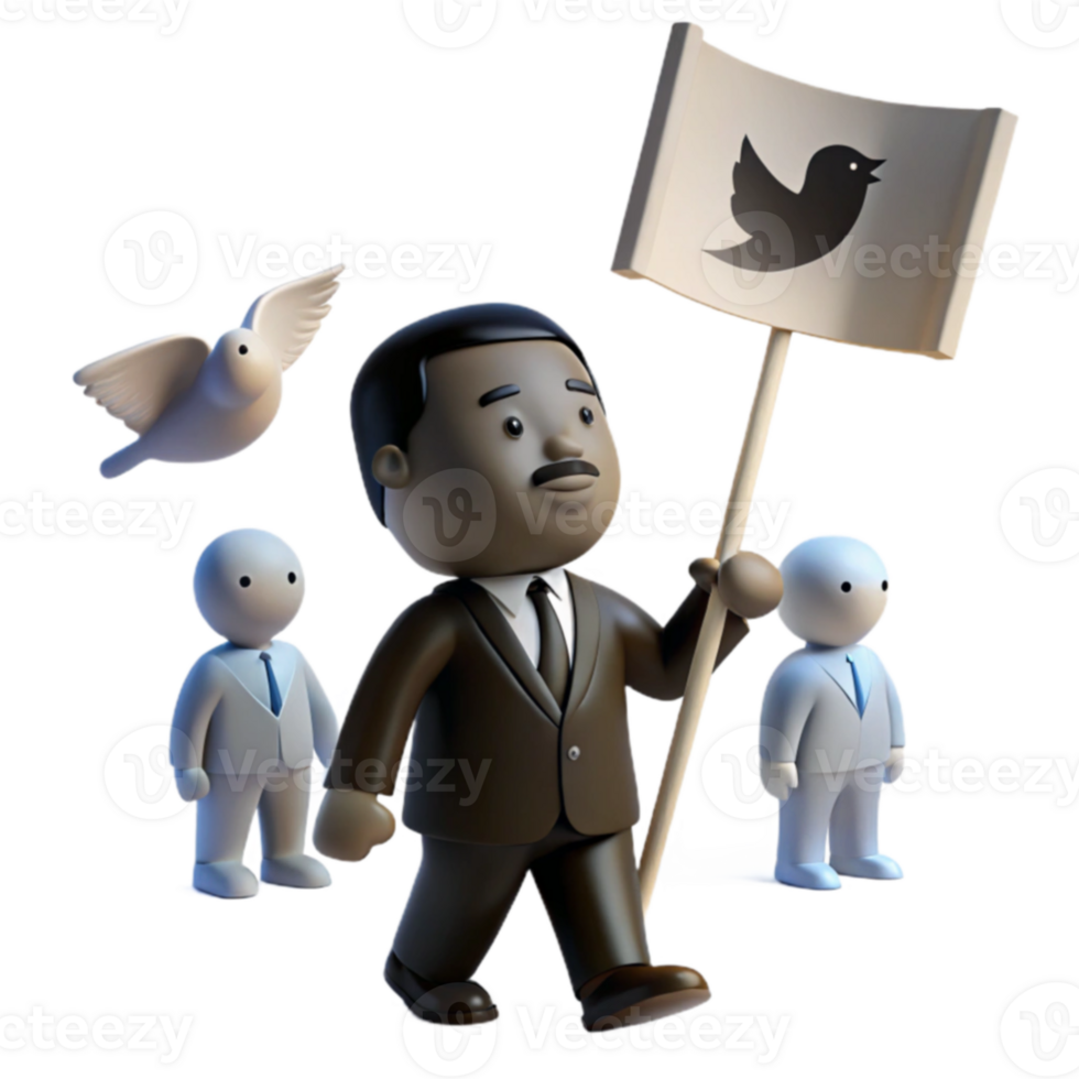 Social Media Advocacy A 3D Illustration of Unity and Progress png