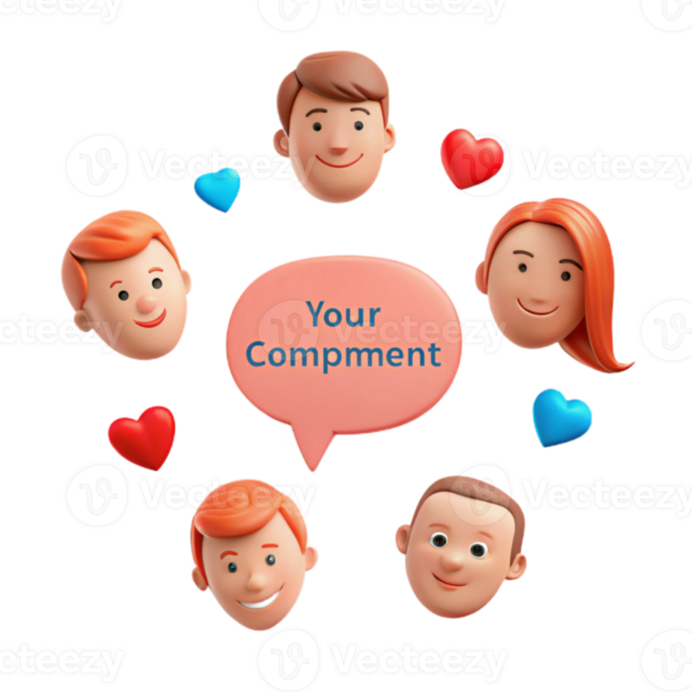 Smiling Faces with Hearts A Visual Representation of Positive Feedback png