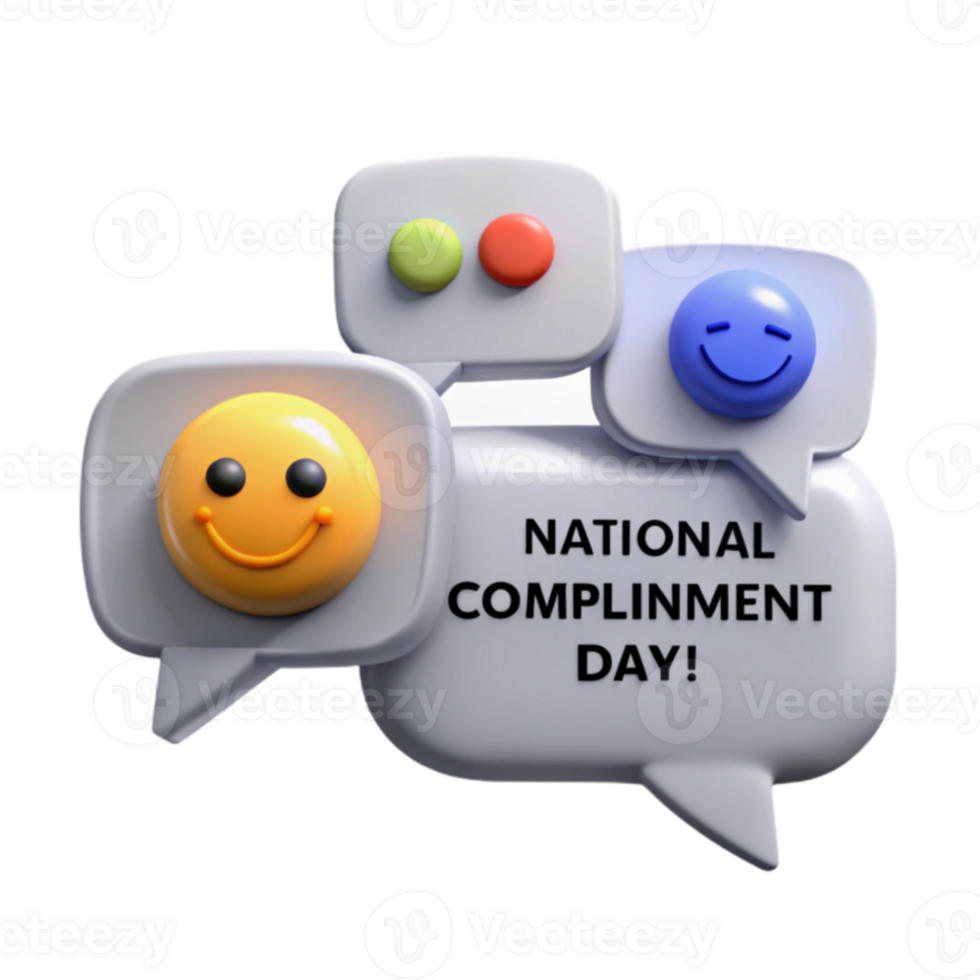 Celebrate National Compliment Day with Smiles and Kind Words png