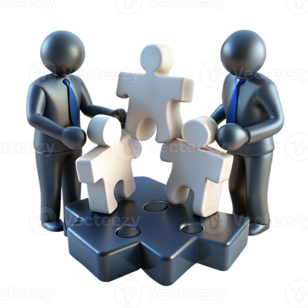 Teamwork and Collaboration The Puzzle of Success png