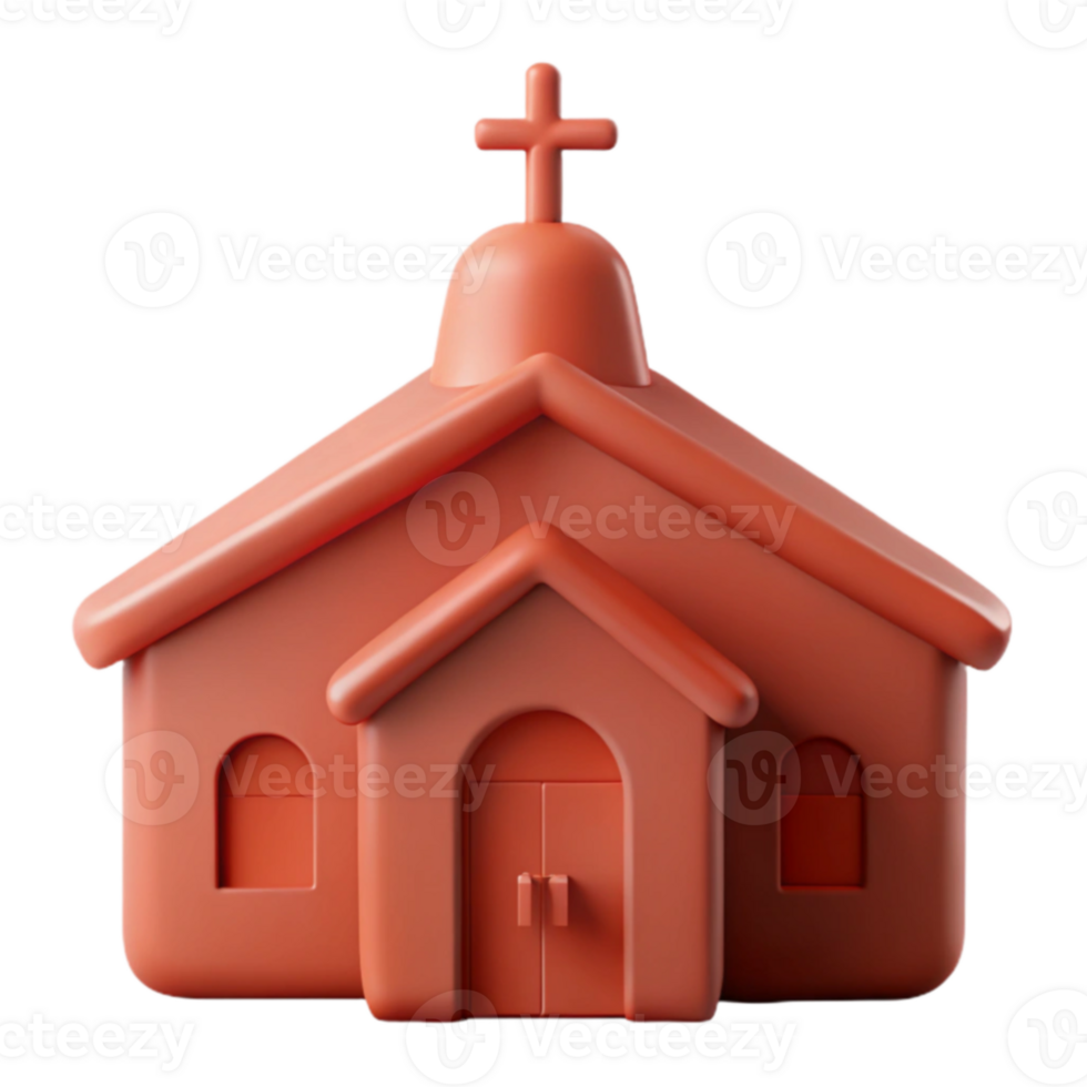 3D Church Icon Render png