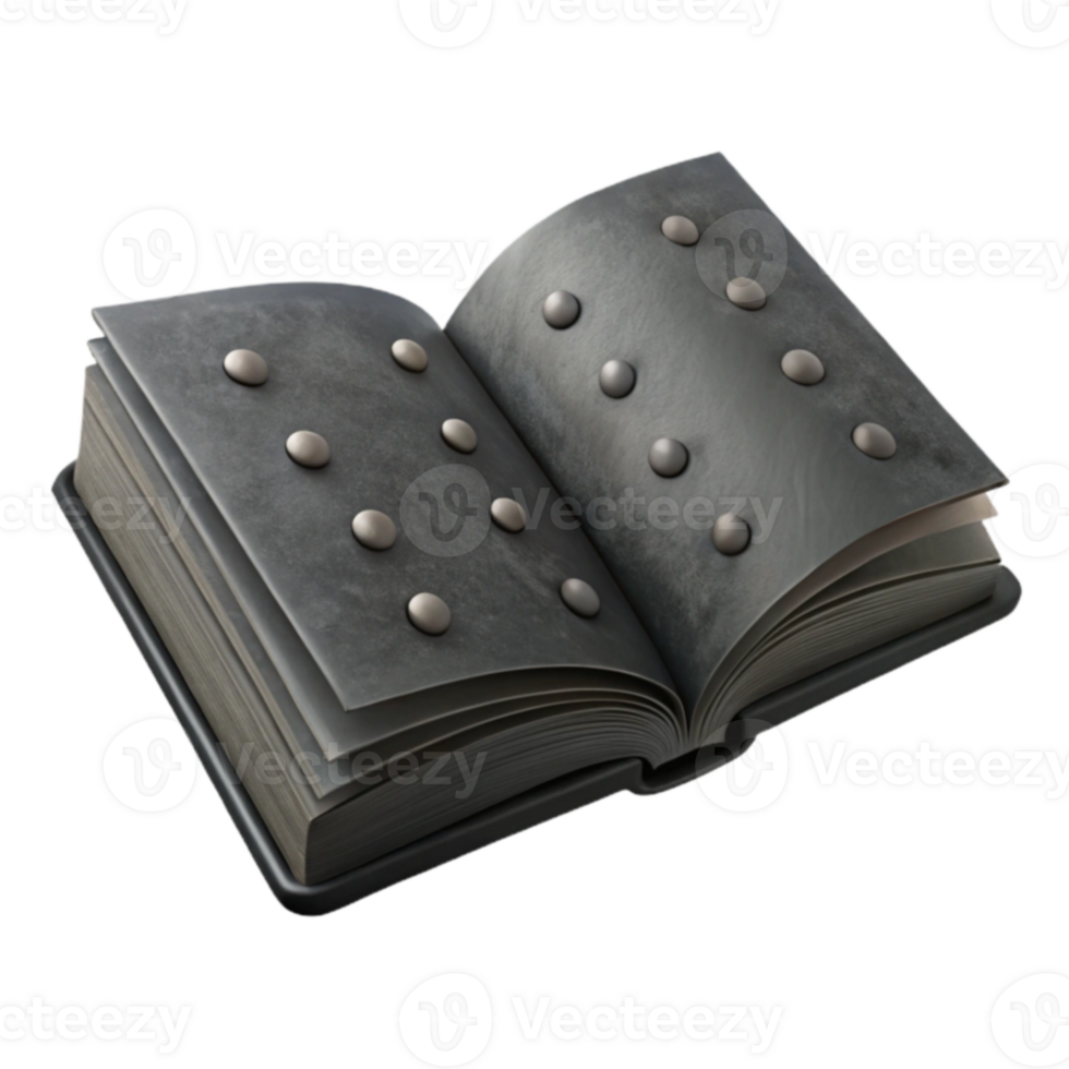 Open Book with Circular Details on Cover png