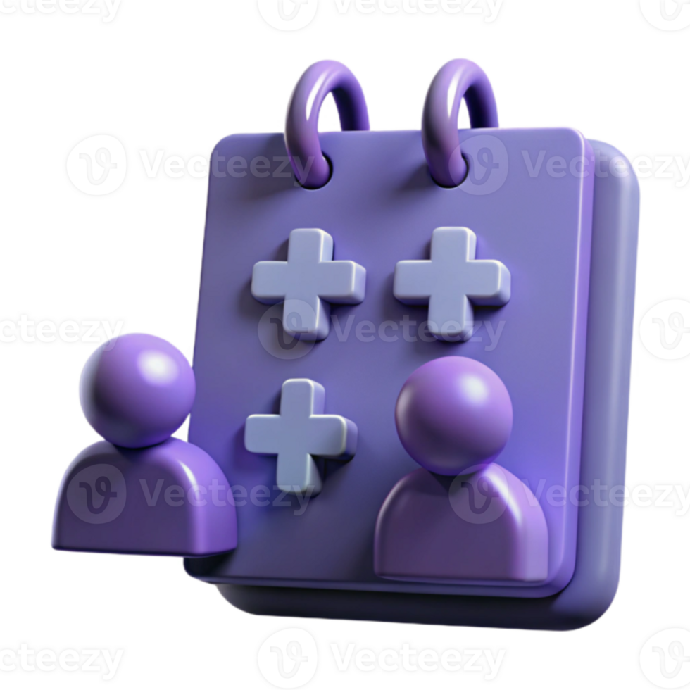 Calendar with Plus Signs and People Icons Scheduling Team Meetings or Events png