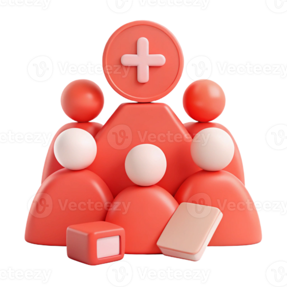 Group of People with a Plus Sign Symbol Collaboration, Teamwork, and Growth png