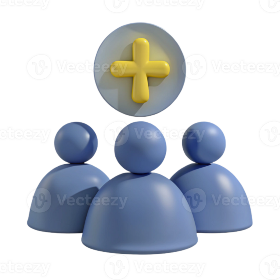 Add New Members Group Growth, Team Expansion, Community Building png