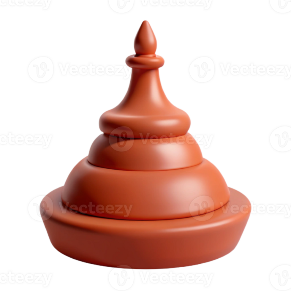Stacking Toy with Pointy Top png