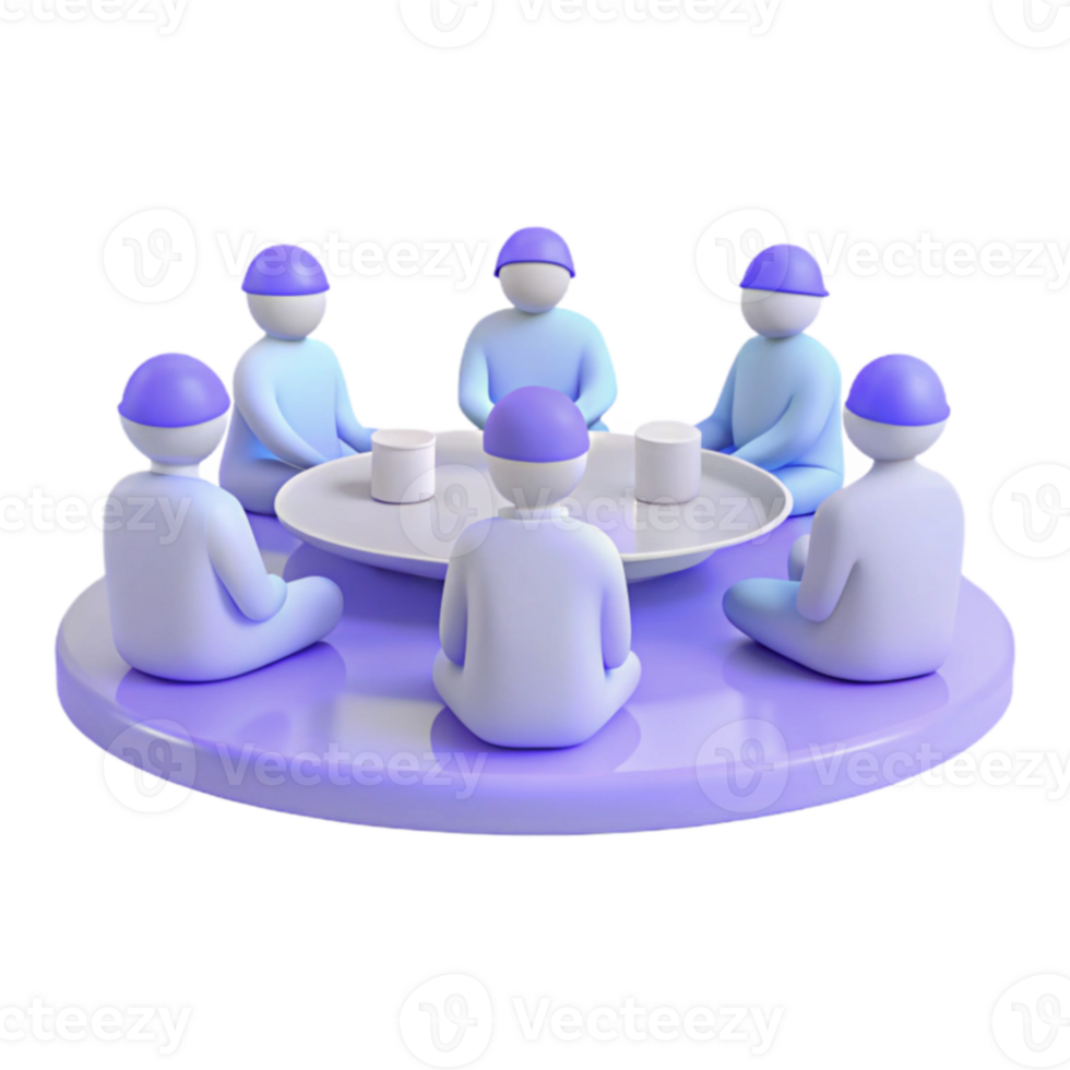 Group of People Sitting Around a Table png