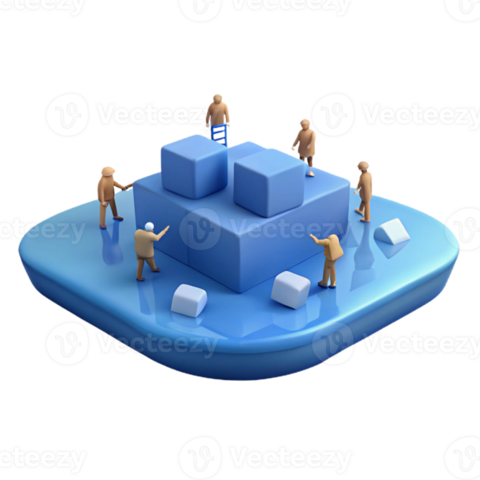Teamwork Building Blocks png