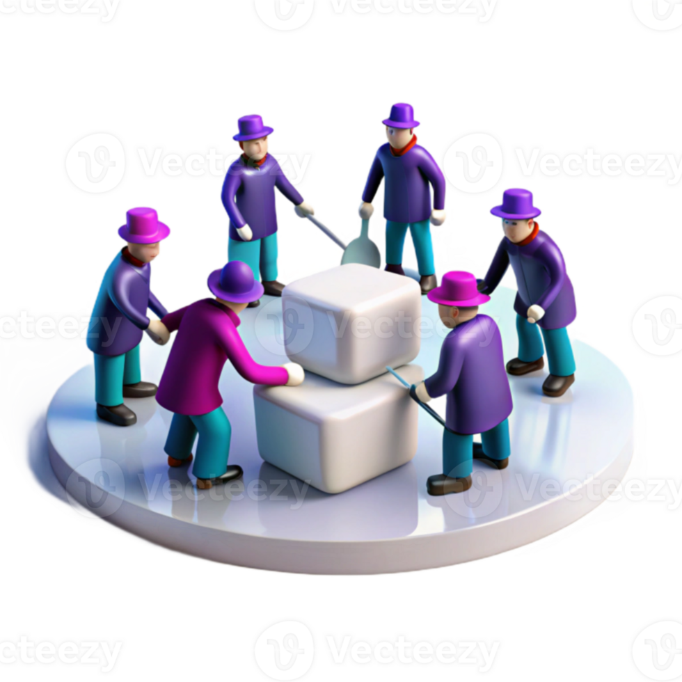 Teamwork Building Blocks png