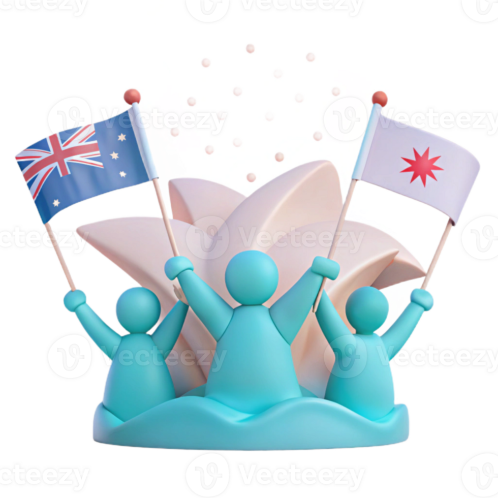 Unity in Diversity 3D Illustration png