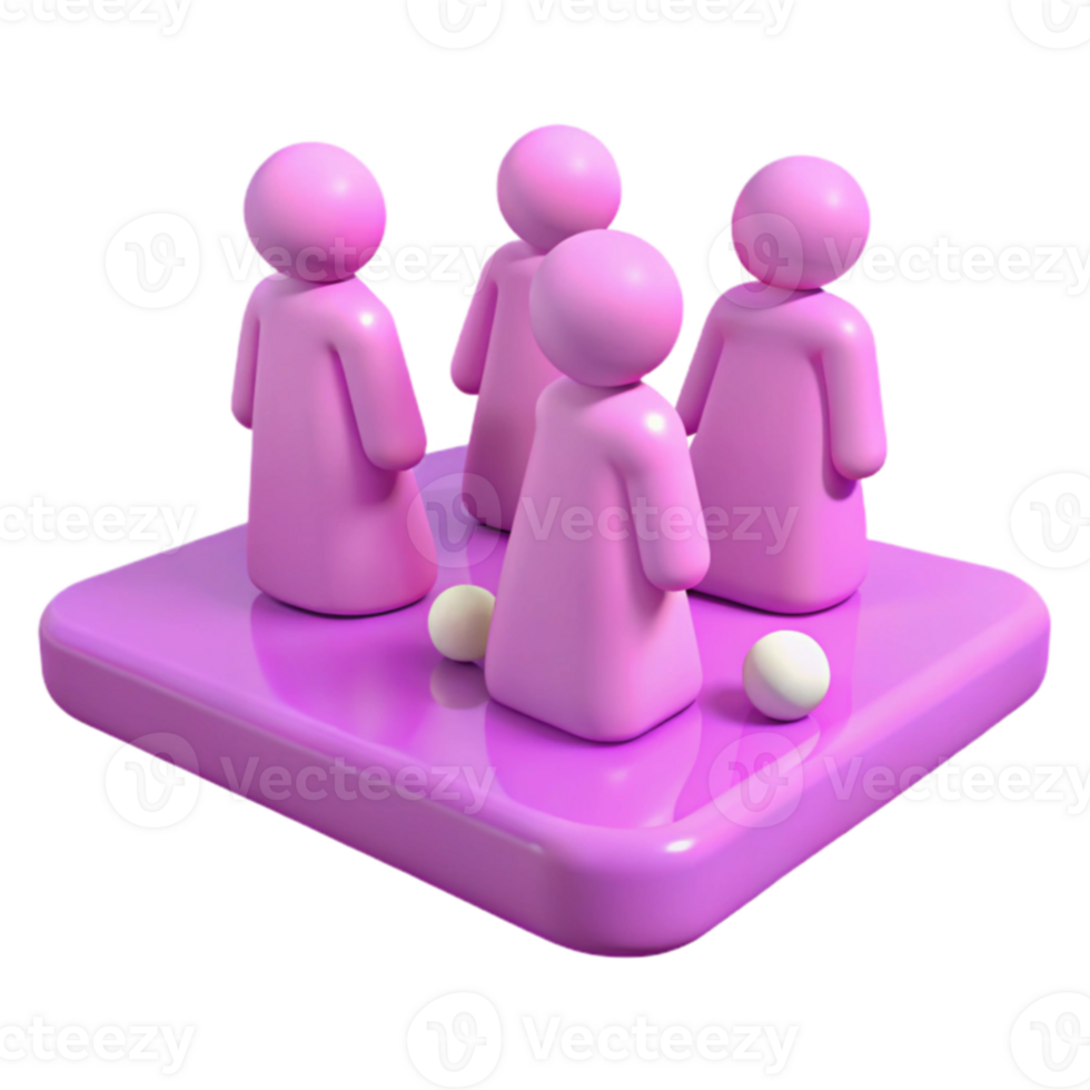 Group of People on Platform png
