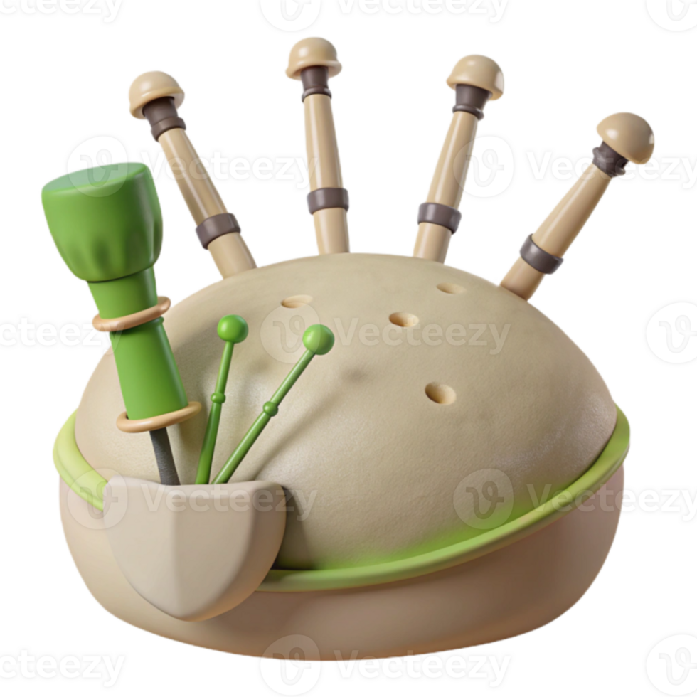 3D Bagpipe Icon png