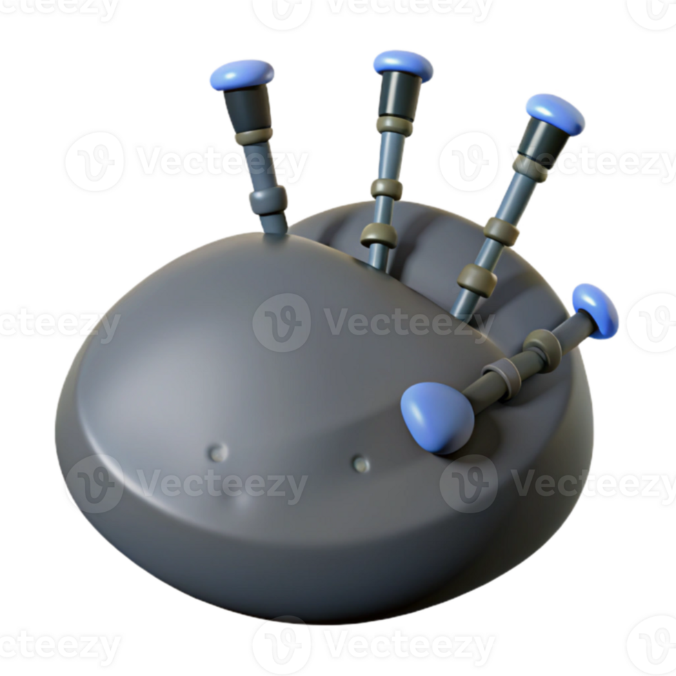 Bagpipe 3D Model png