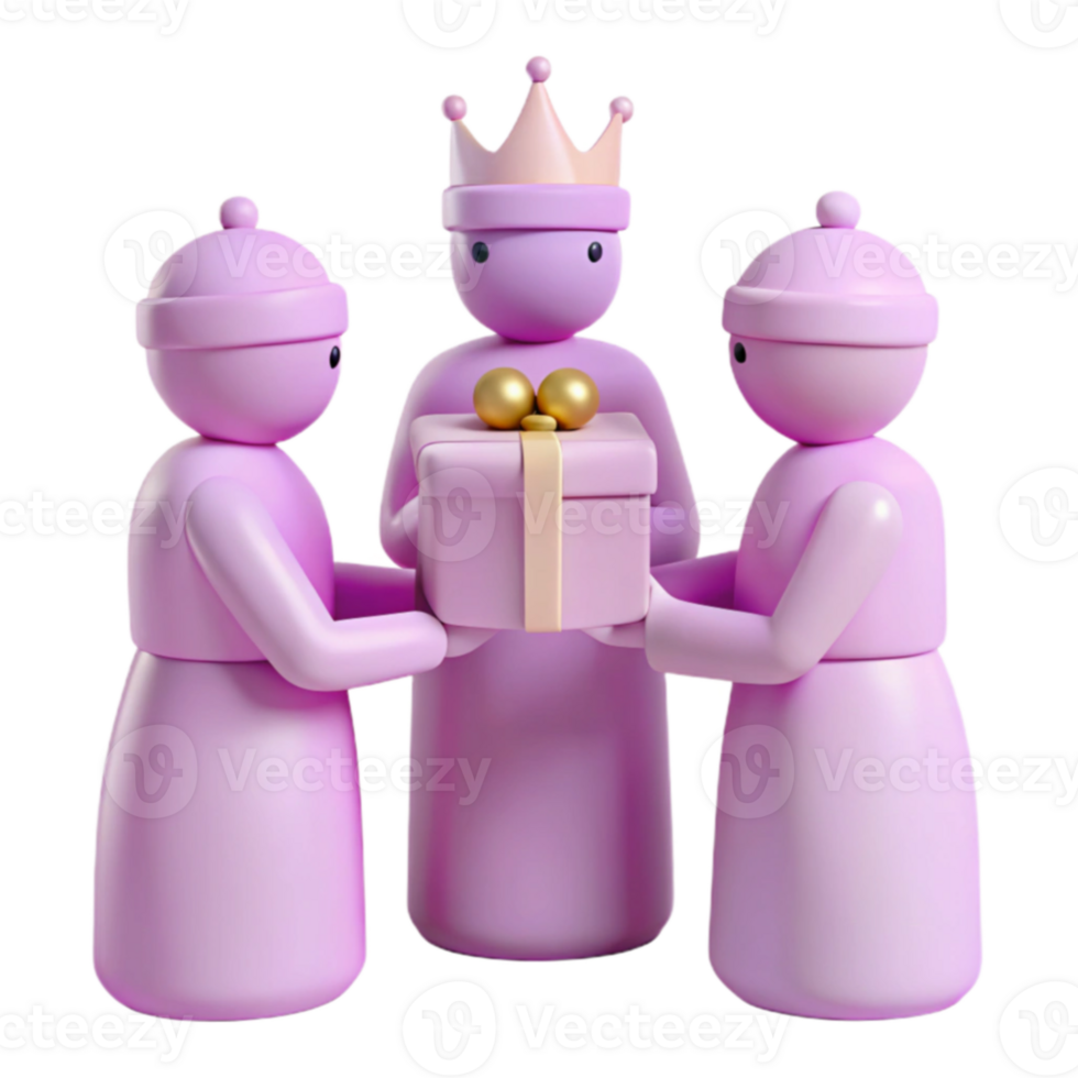 Gift Giving Characters png