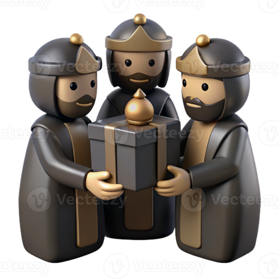 Three Kings Bearing Gifts A Festive Celebration png