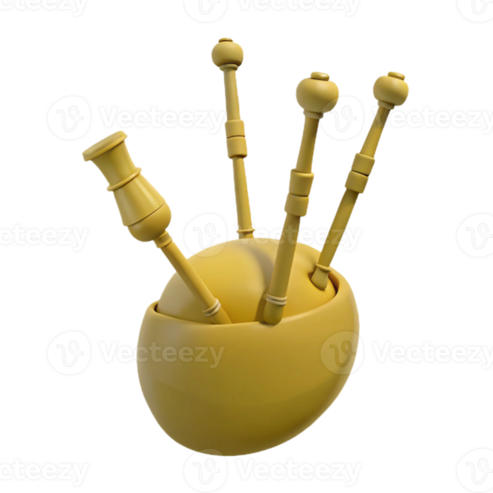 Bagpipe 3D Model png
