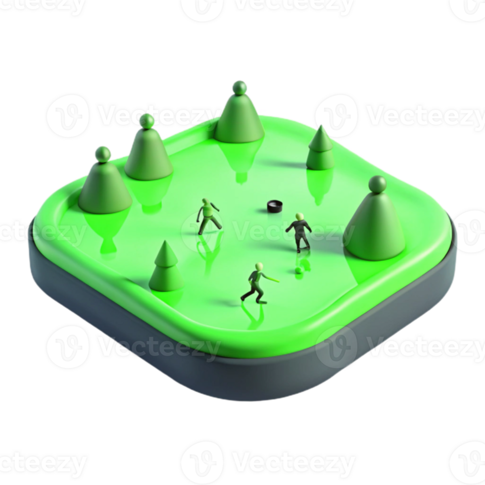 3D Miniature Park Scene png