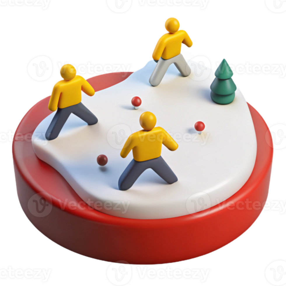 3D People on Platform png