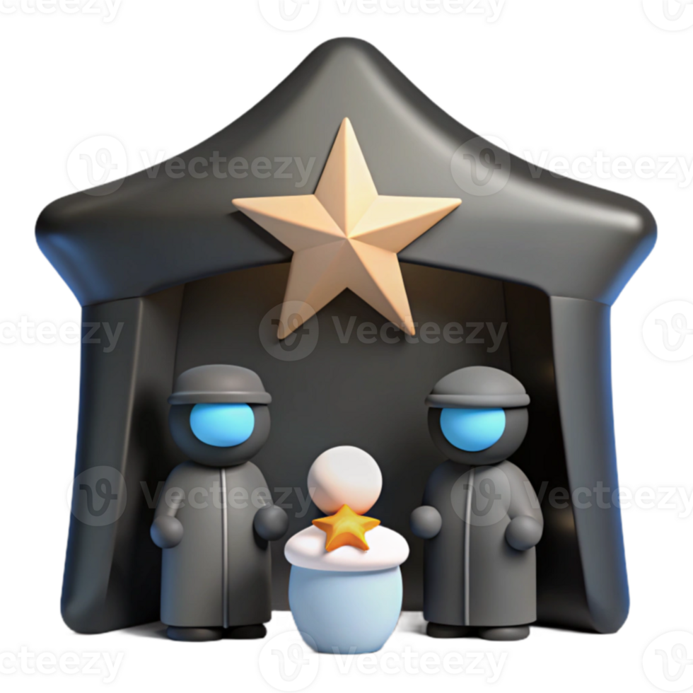 3D Nativity Scene png