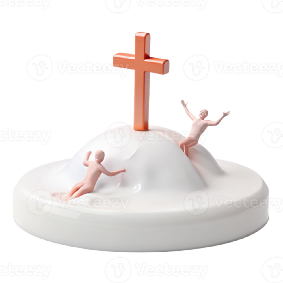 Cross on a Hilltop png